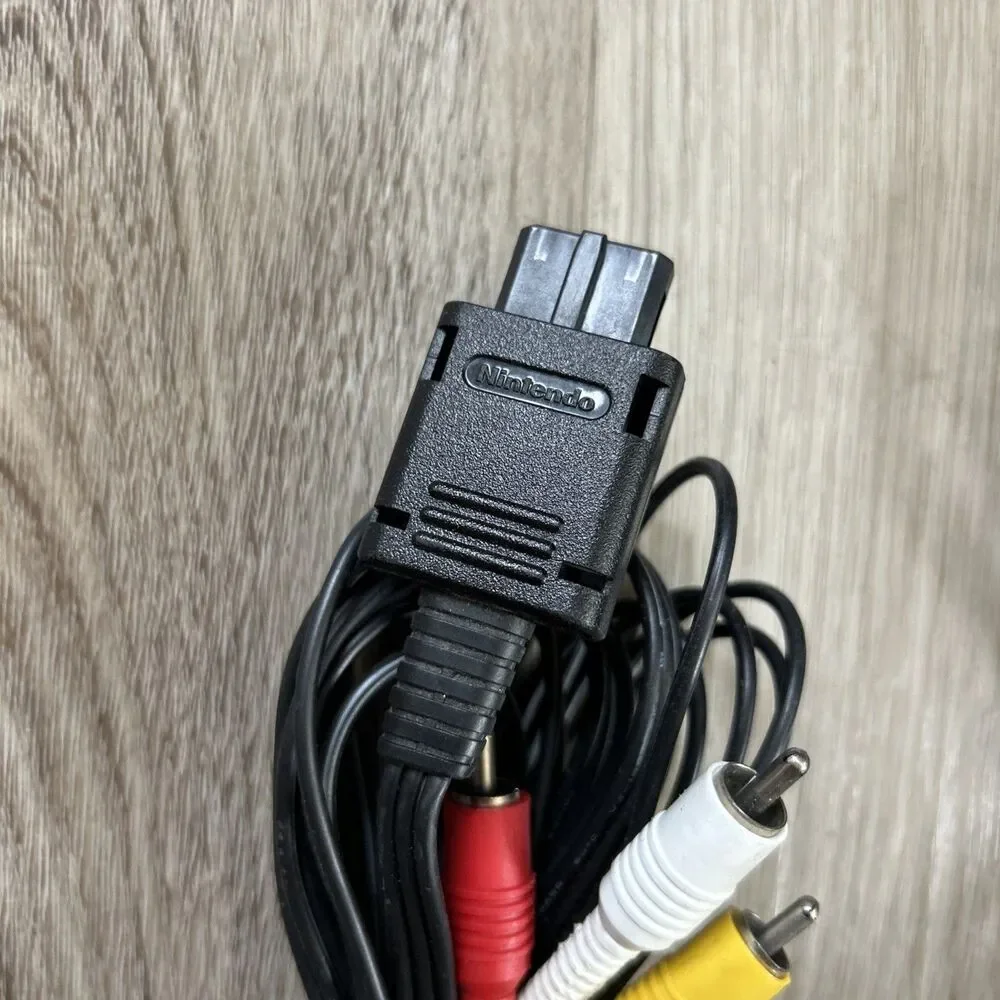 Nintendo Gamecube Power Supply Cord AC Adapter & AV Cable OEM Original Tested